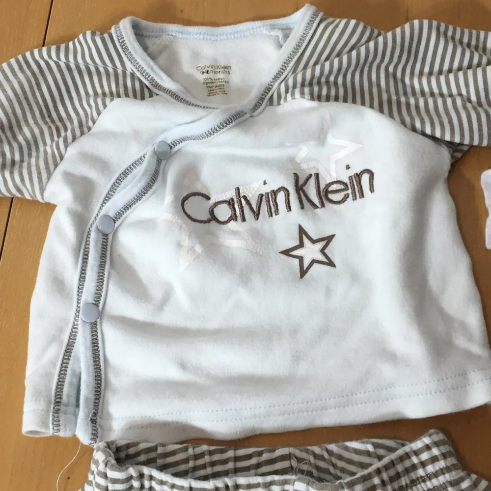 Calvin Klein baby boy cotton onesies and set